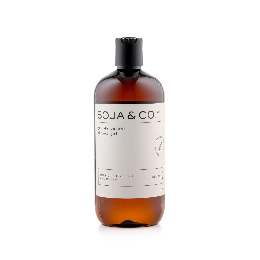 Bottle of Soja & Co. shower gel