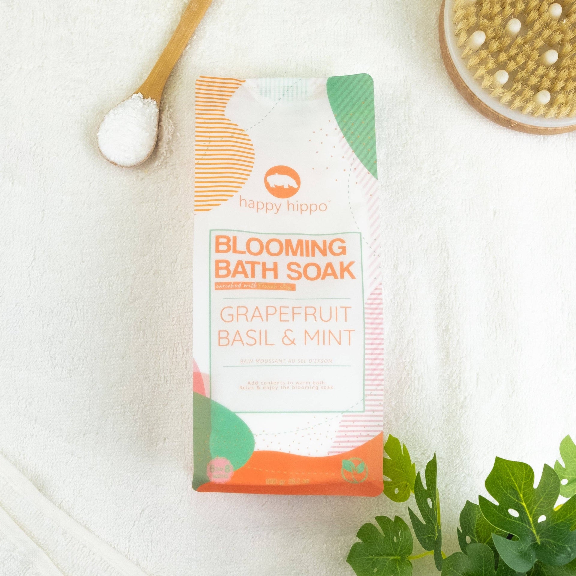 Grapefruit Basil & Mint-Blooming Bath Soak - 800g