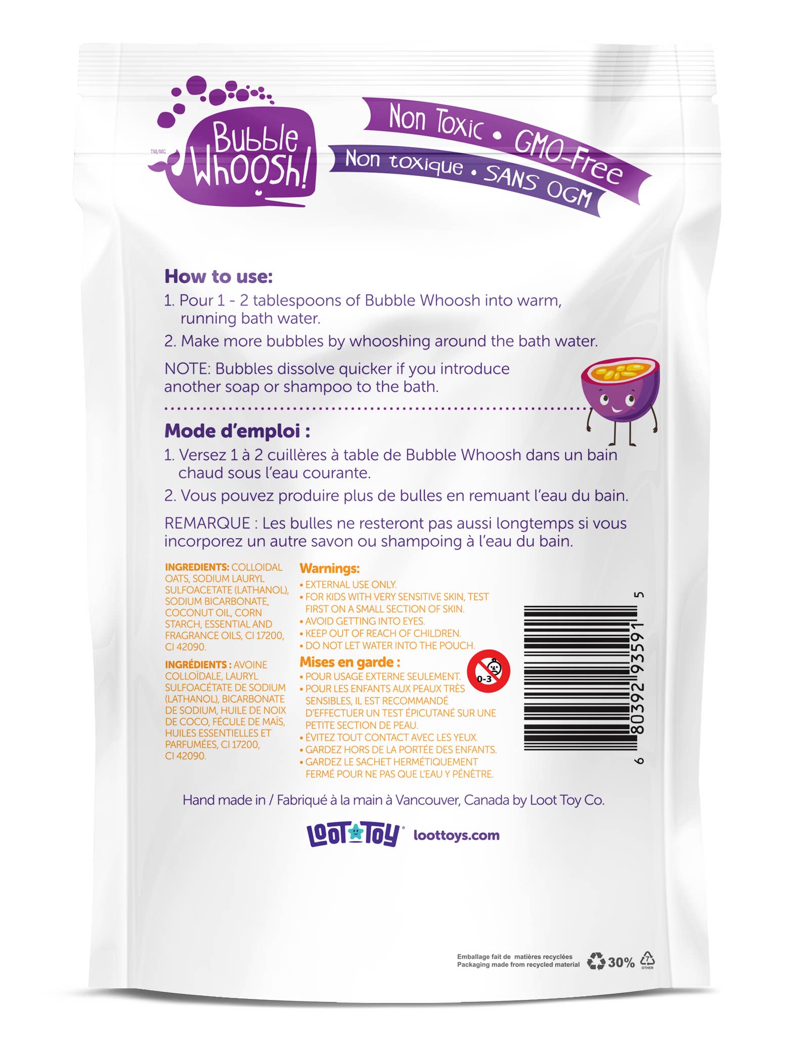 Loot Toy Company - Bubble Whoosh Passion Fruit