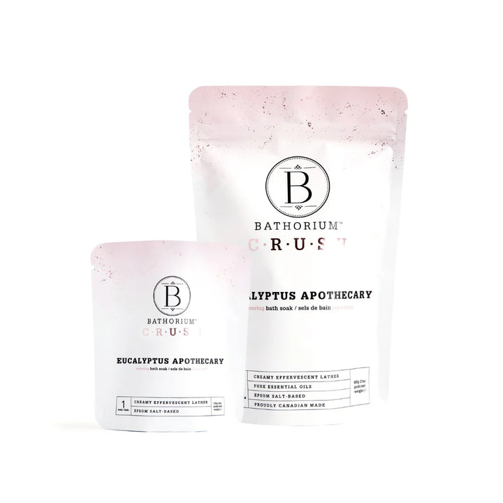 Two Bathorium products on a white background