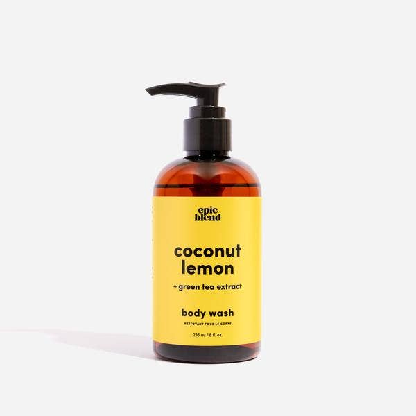Coconut Lemon Body Wash Vegan: 8oz