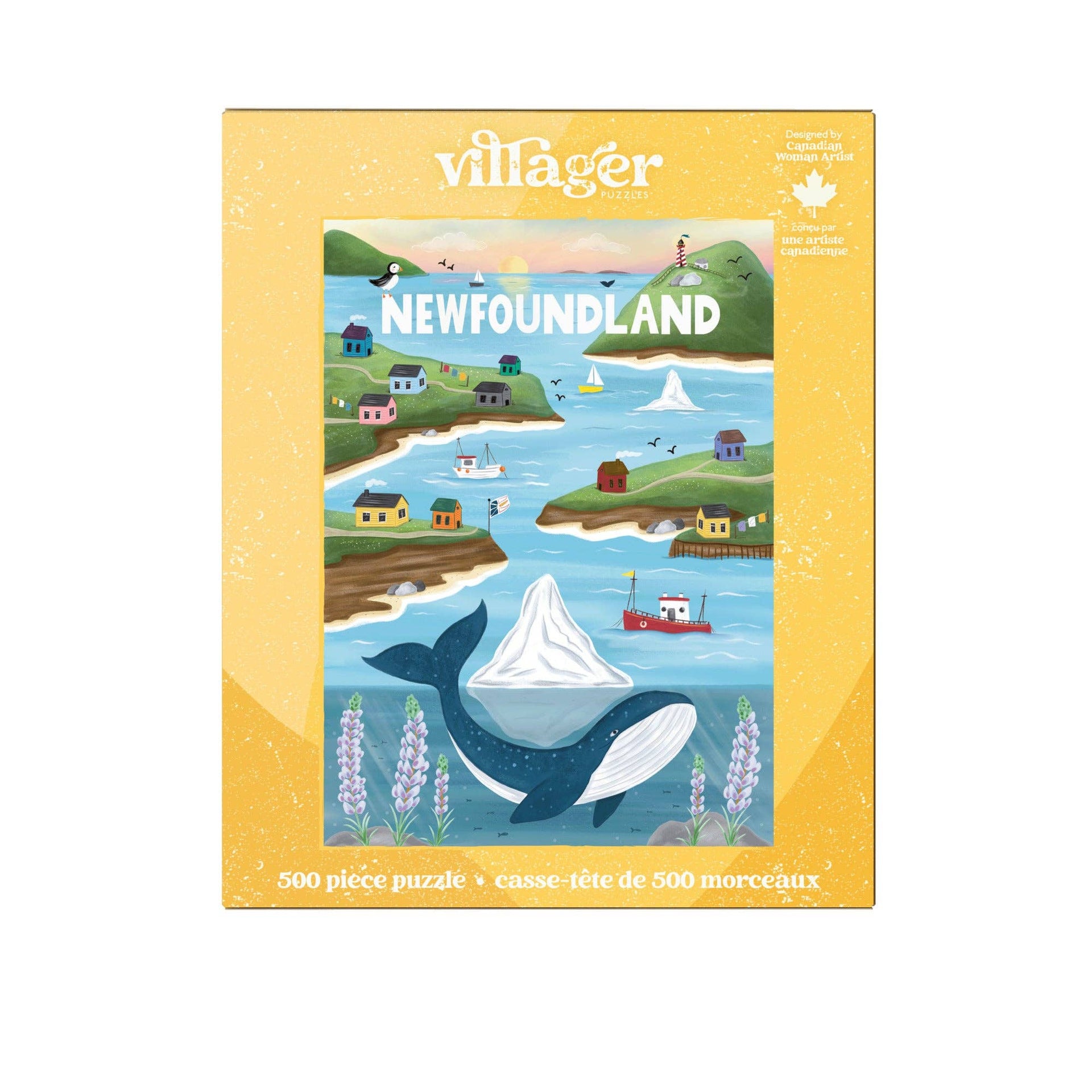 Villager Puzzles - Newfoundland Sites | 500-Piece Puzzle | Designed in Canada