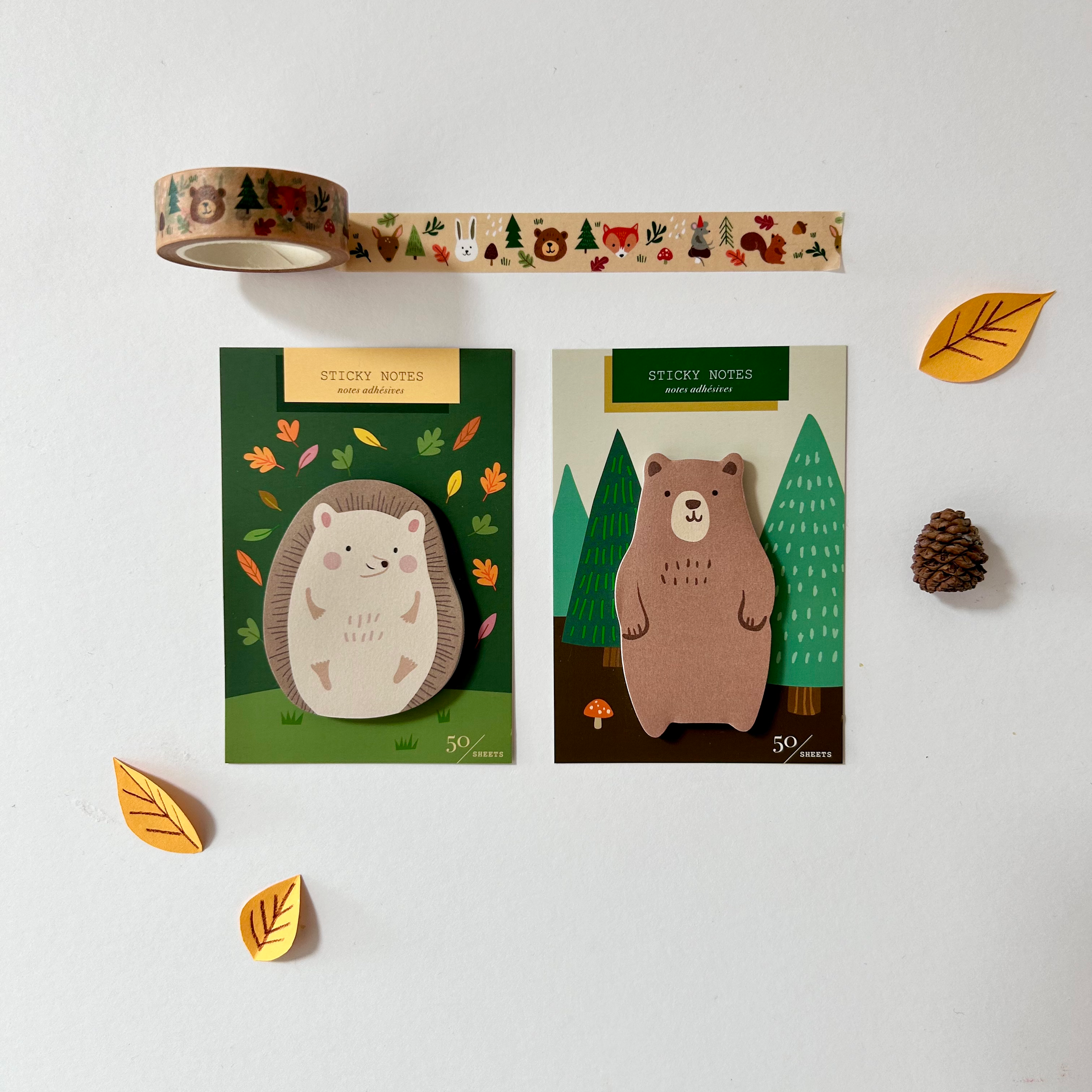Girl of All Work - Bear Die Cut Single Sticky Notes