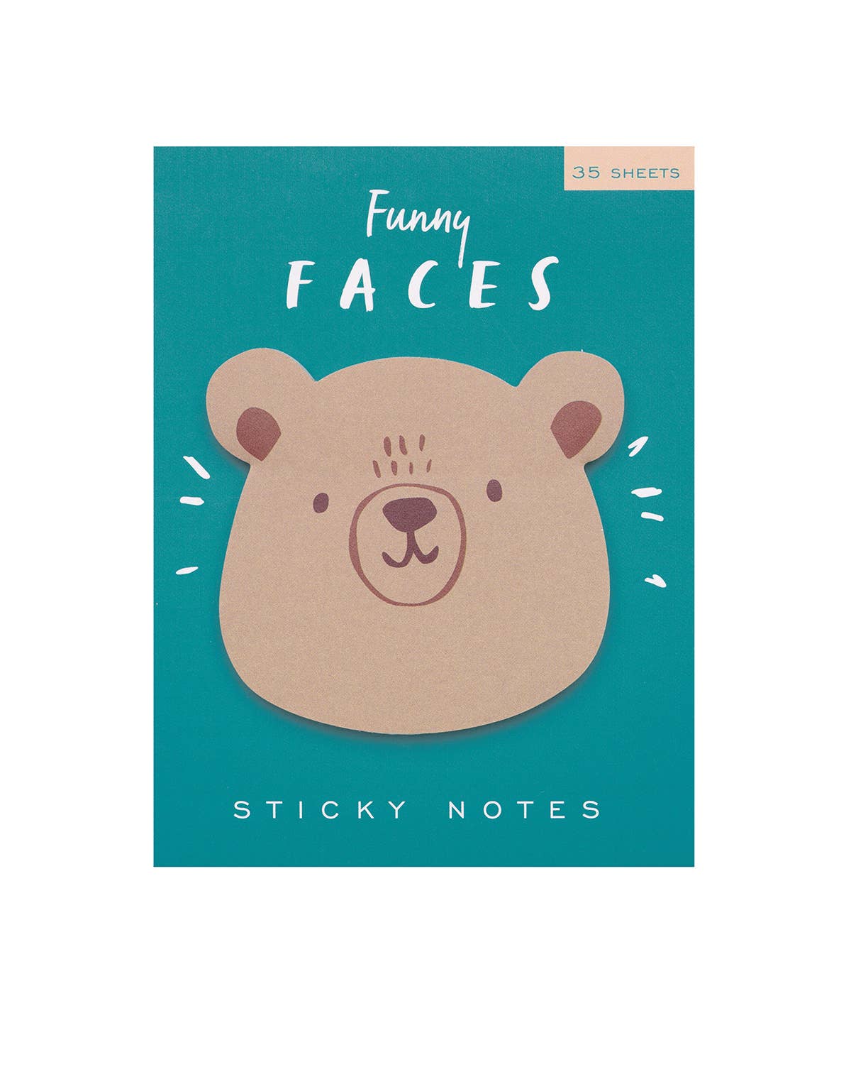 Girl of All Work - Bear Funny Faces Sticky Notes