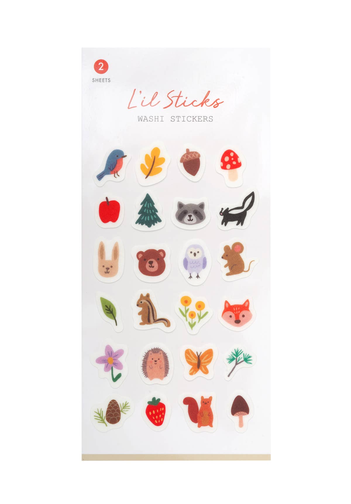 Girl of All Work - Forest Fun L’il Sticks Washi Stickers