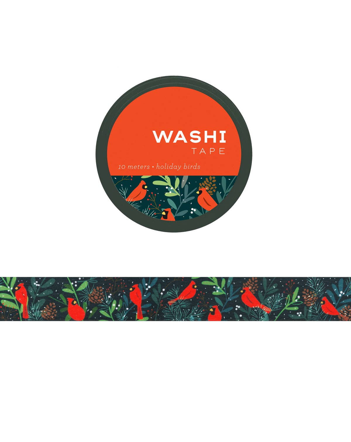 Girl of All Work - Holiday Birds Washi Tape