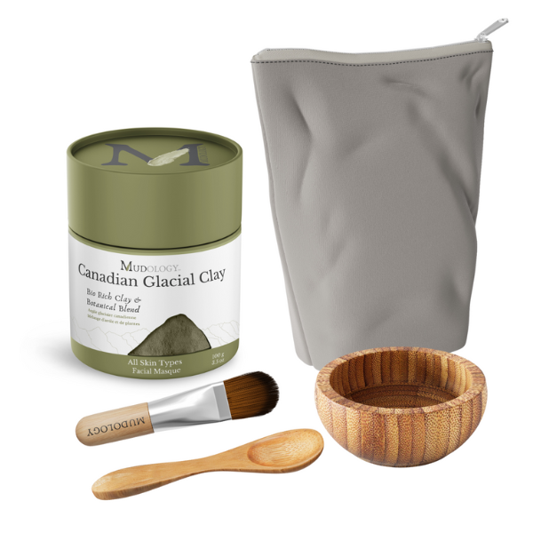 Canadian Glacial Clay product set with a container
