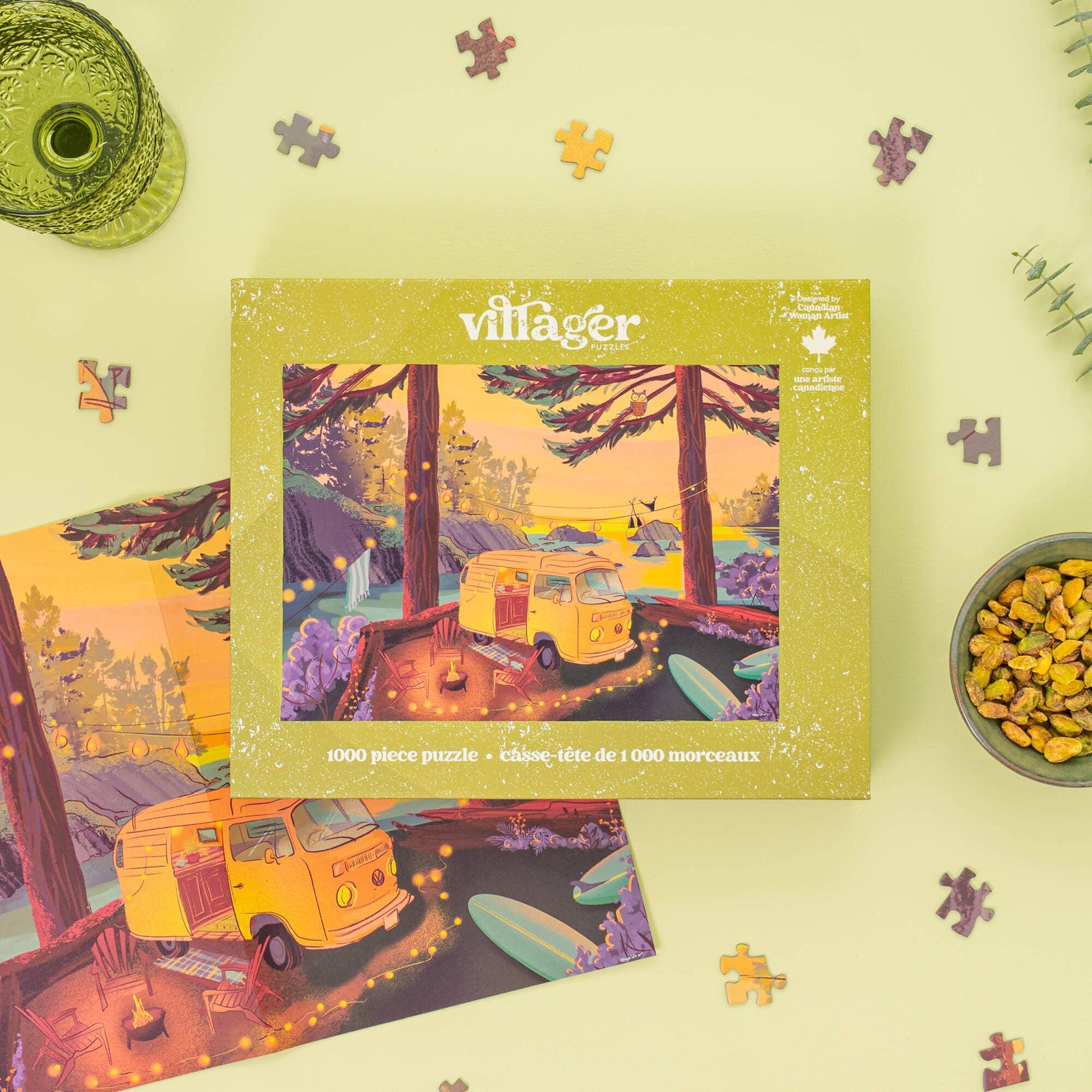 Villager Puzzles - Twilight Campsite | 1000-Piece Puzzle | Designed in Canada