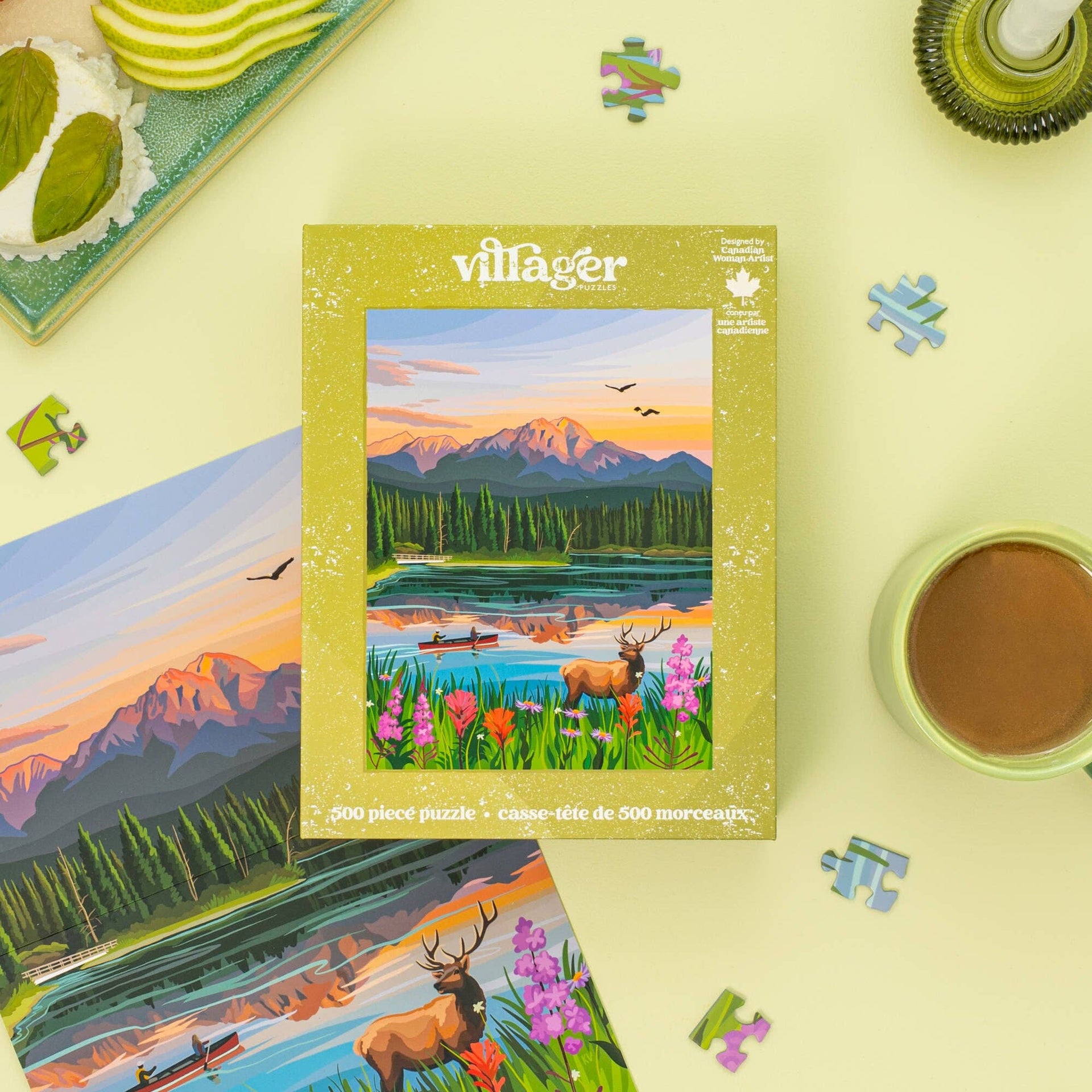 Villager Puzzles - Jasper Flowers | 500-Piece Puzzle | Designed in Canada