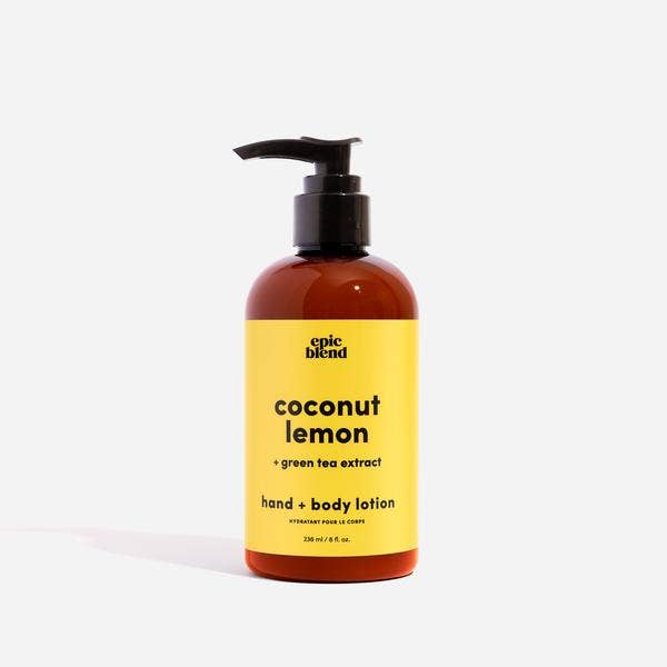 Coconut Lemon Hand and Body Lotion Vegan: 8oz