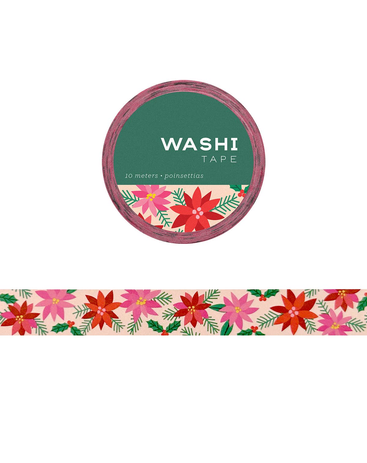 Girl of All Work - Poinsettia Washi Tape