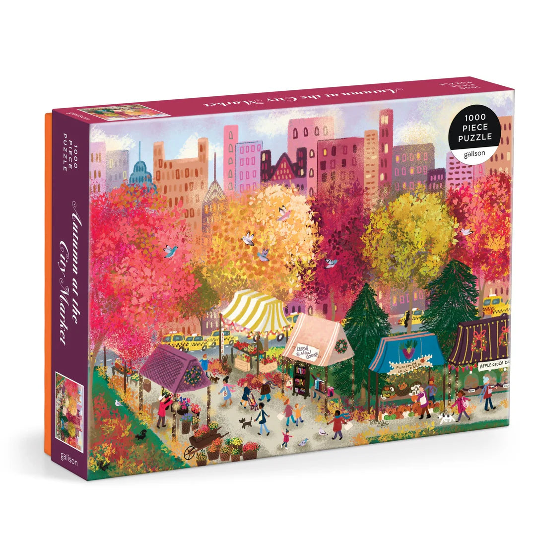 Autumn at the City Market | 1000 Piece Puzzle