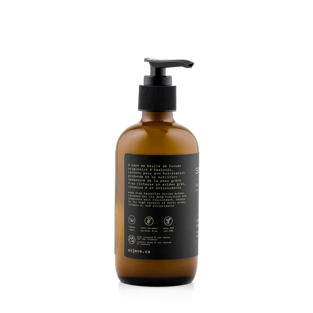 SOJA & CO. bottle back label