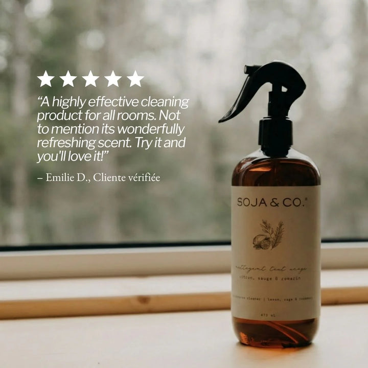 Bottle of SOJA & CO cleaning product