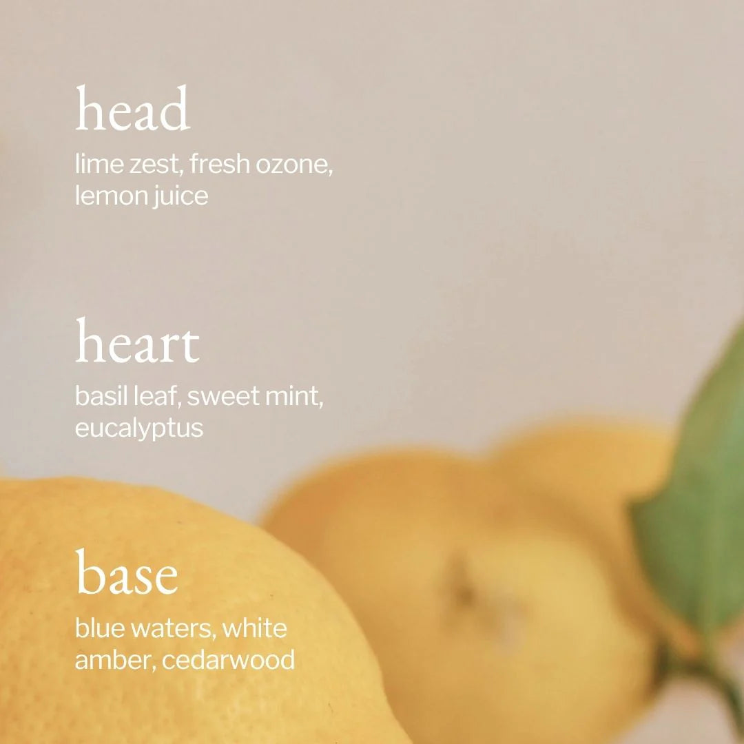 Fragrance description with lemons