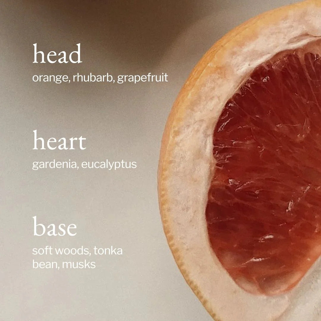 Close-up of a sliced grapefruit