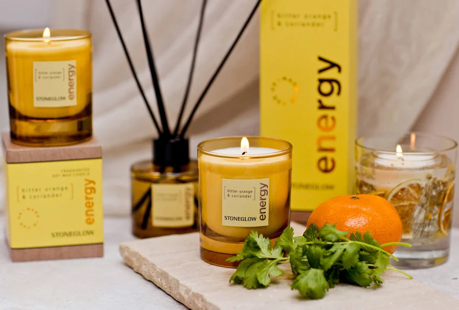 Energy: Bitter Orange & Coriander Scented Candle | Elements Collection