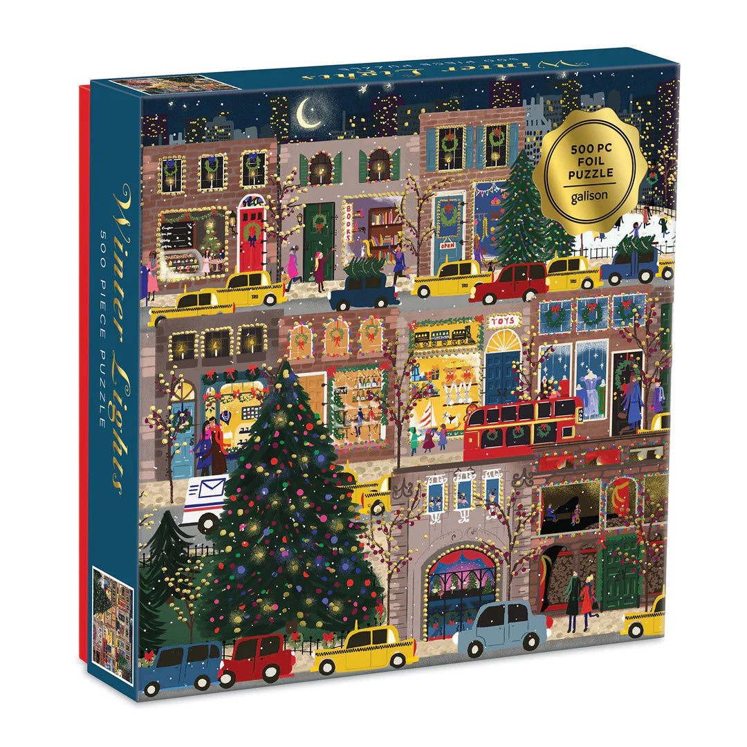 Winter Lights Foil Puzzle | 500 Piece Puzzle